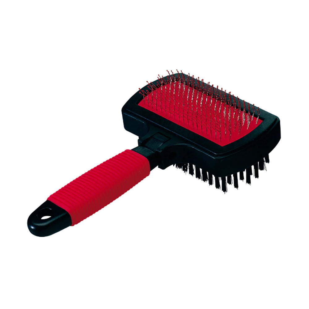 Cardatore con spazzola per cani e gatti dal pelo medio e lungo