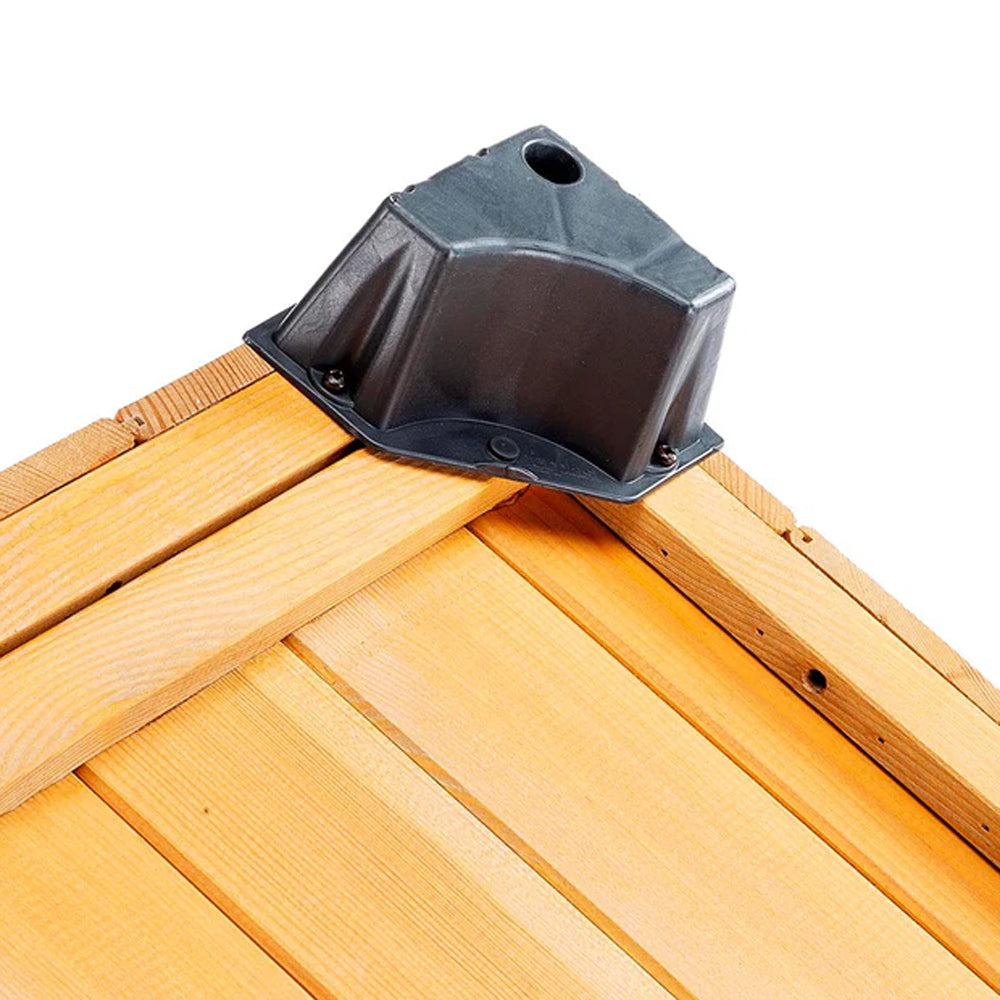 Ferplast Domus Cuccia per Cani in Legno – Casetta da Esterno in Pino Nordico Certificato FSC – Riparo Isolato per Animali con Ingresso Anti-morso, Tetto Apribile per Facile Pulizia