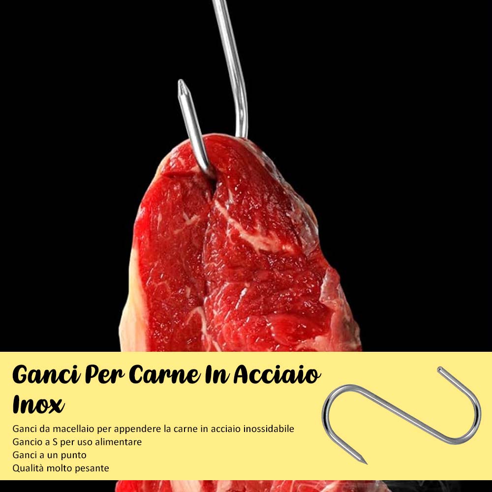 Ganci Per Carne In Acciaio Inox