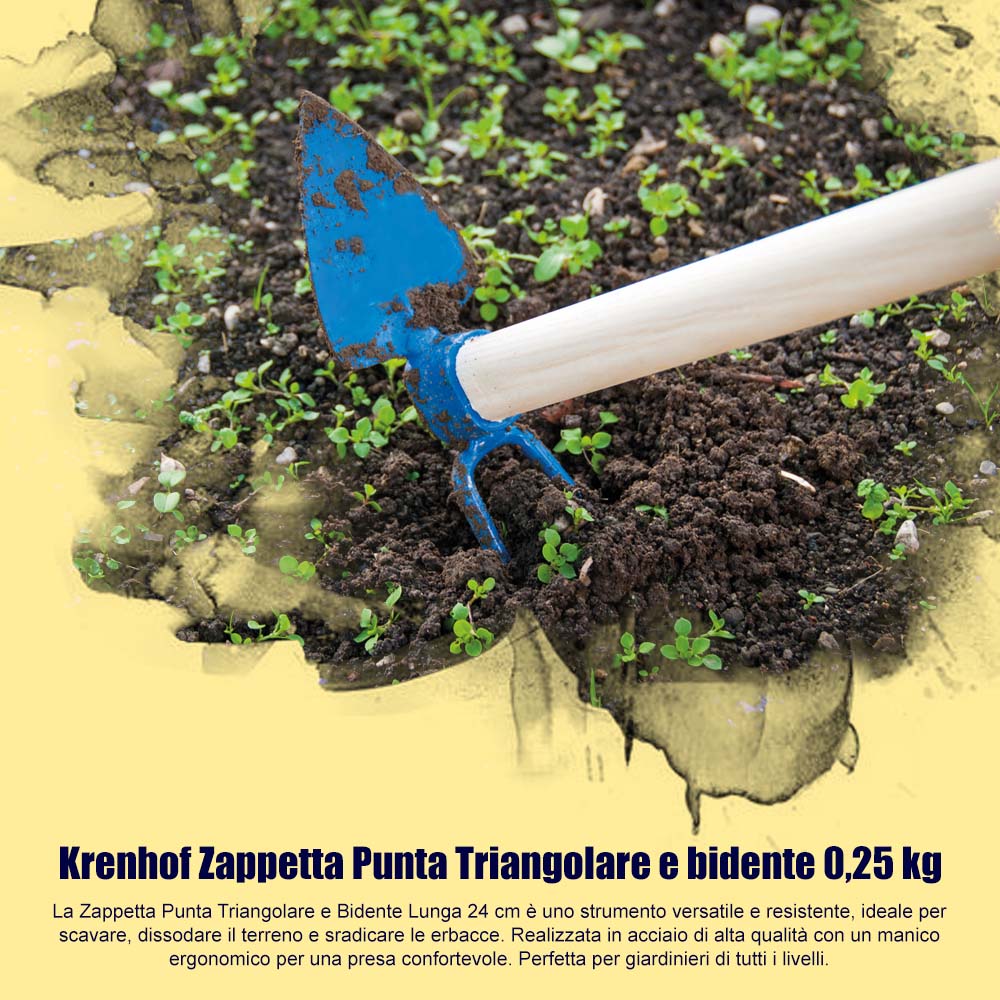 Krenhof Zappetta Punta Triangolare e bidente 0,25 kg