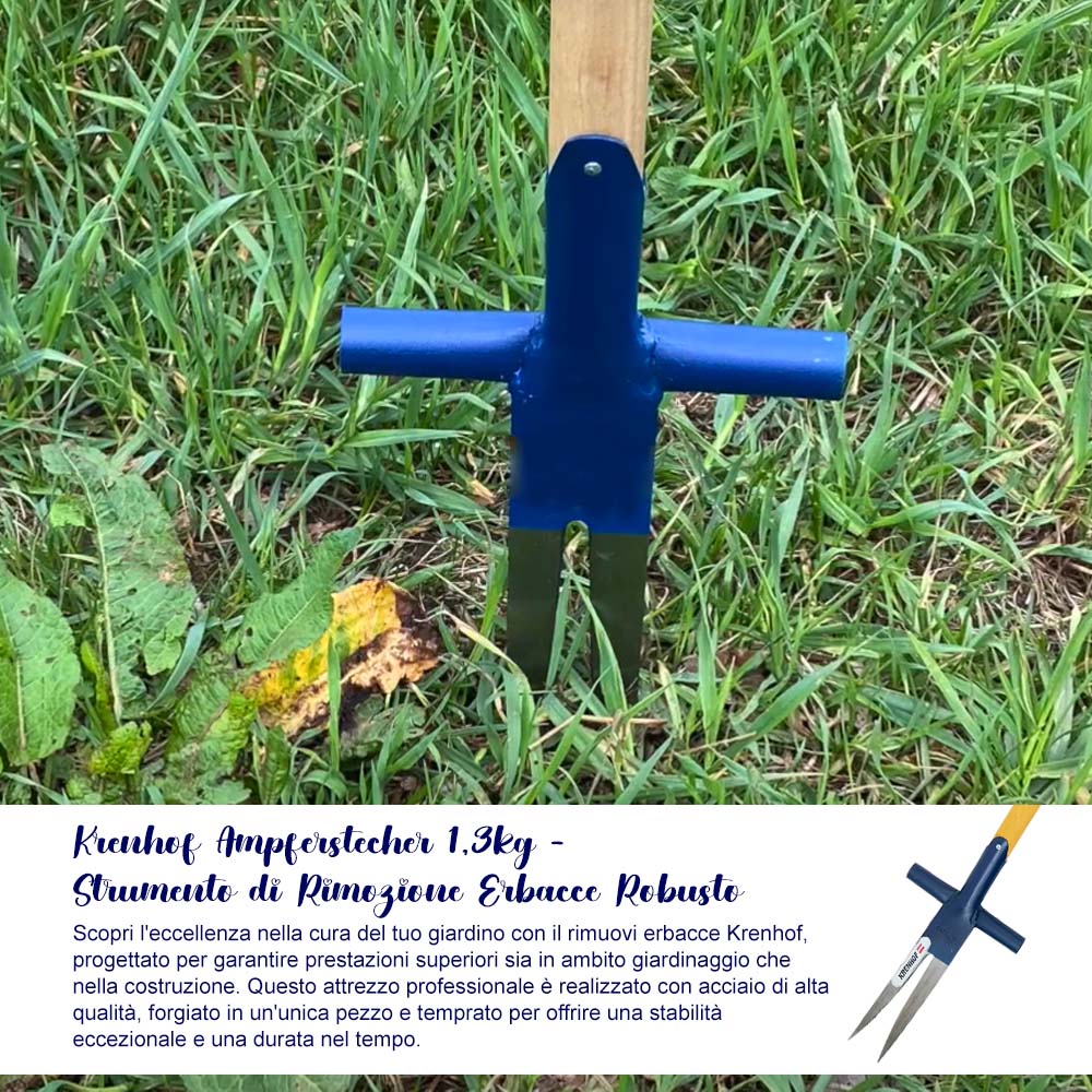 Krenhof Ampferstecher 1,3kg - Strumento di Rimozione Erbacce Robusto