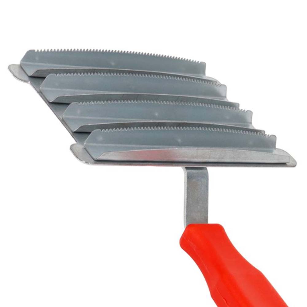 Striglia in Metallo con 2 Ferri - Ideale per Cavalli