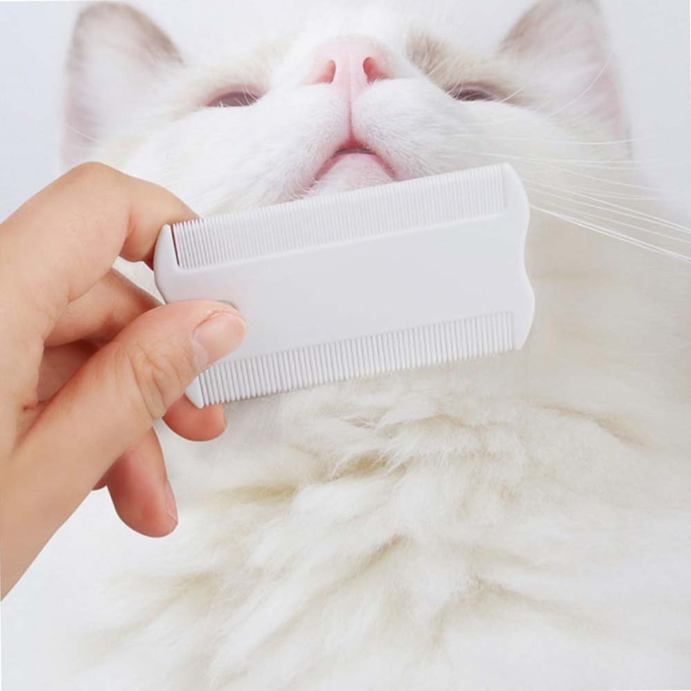 GRO 5836 Pettine doppio antipulci per cani e gatti