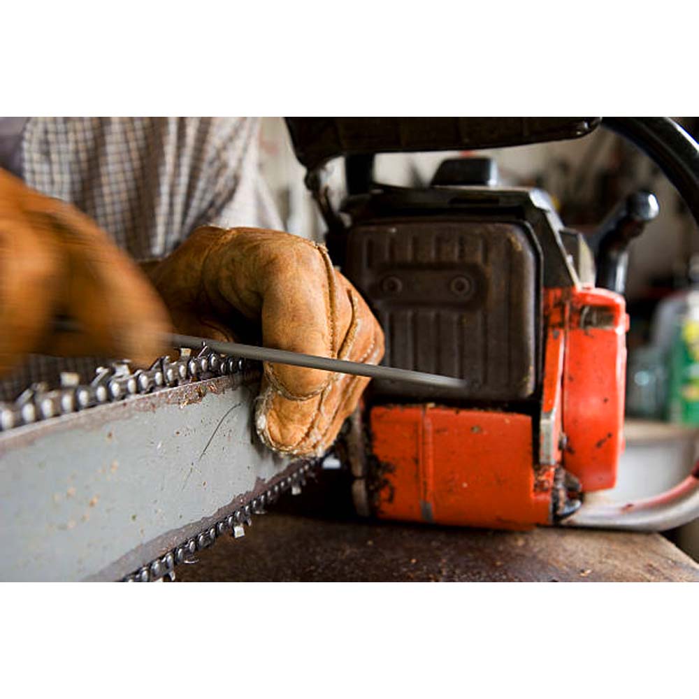 Lima rotonda con manico in legno