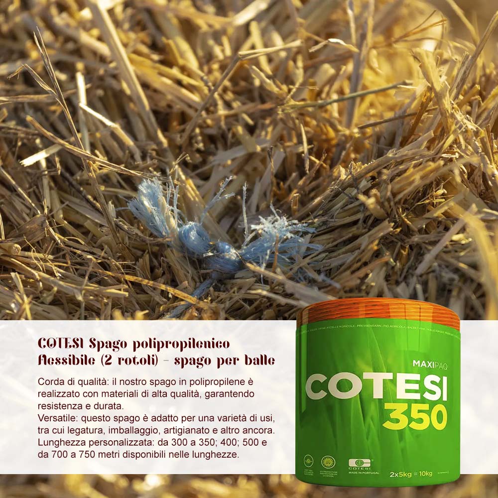 COTESI Spago polipropilenico flessibile (2 rotoli)