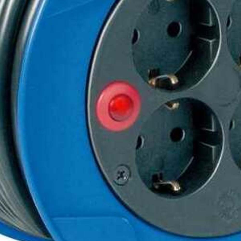 Tamburo Cavi ST 180 Blu 15m con 4 Prese