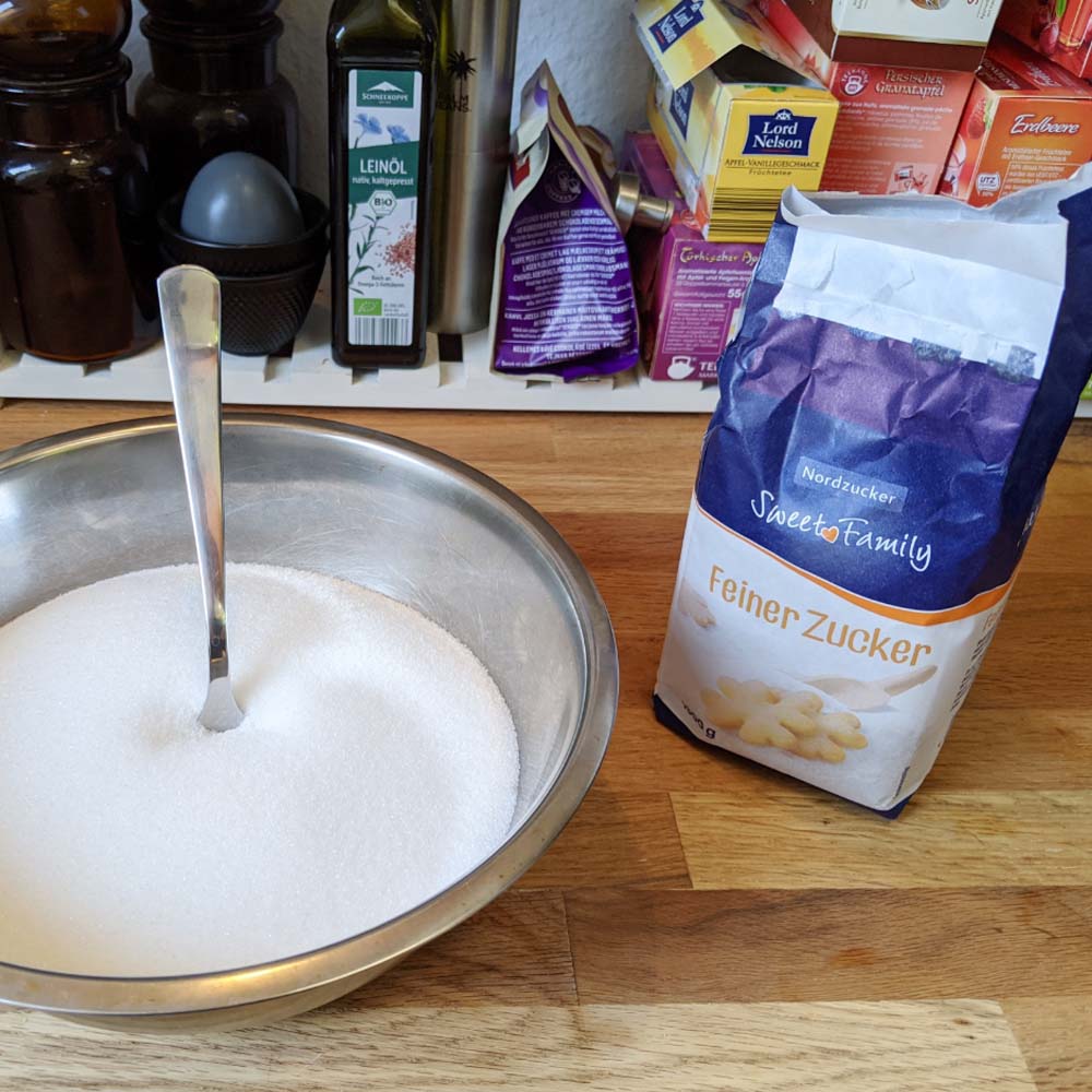 zucchero versatile per cucina