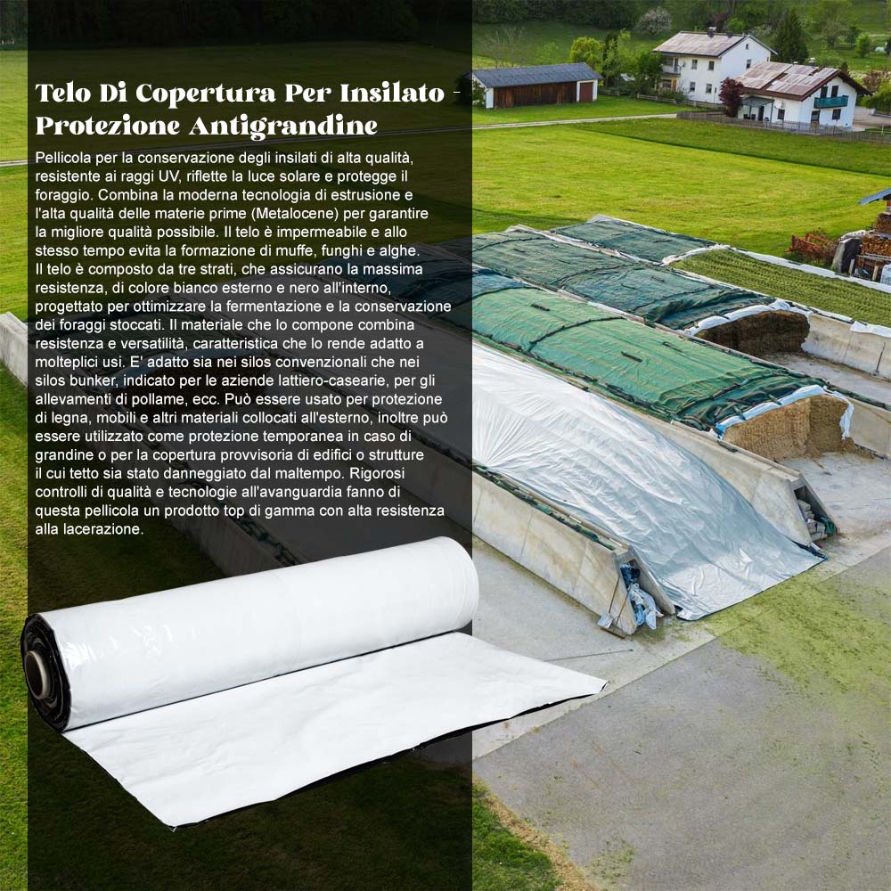 Film per insilamento bianco/nero 150/200my