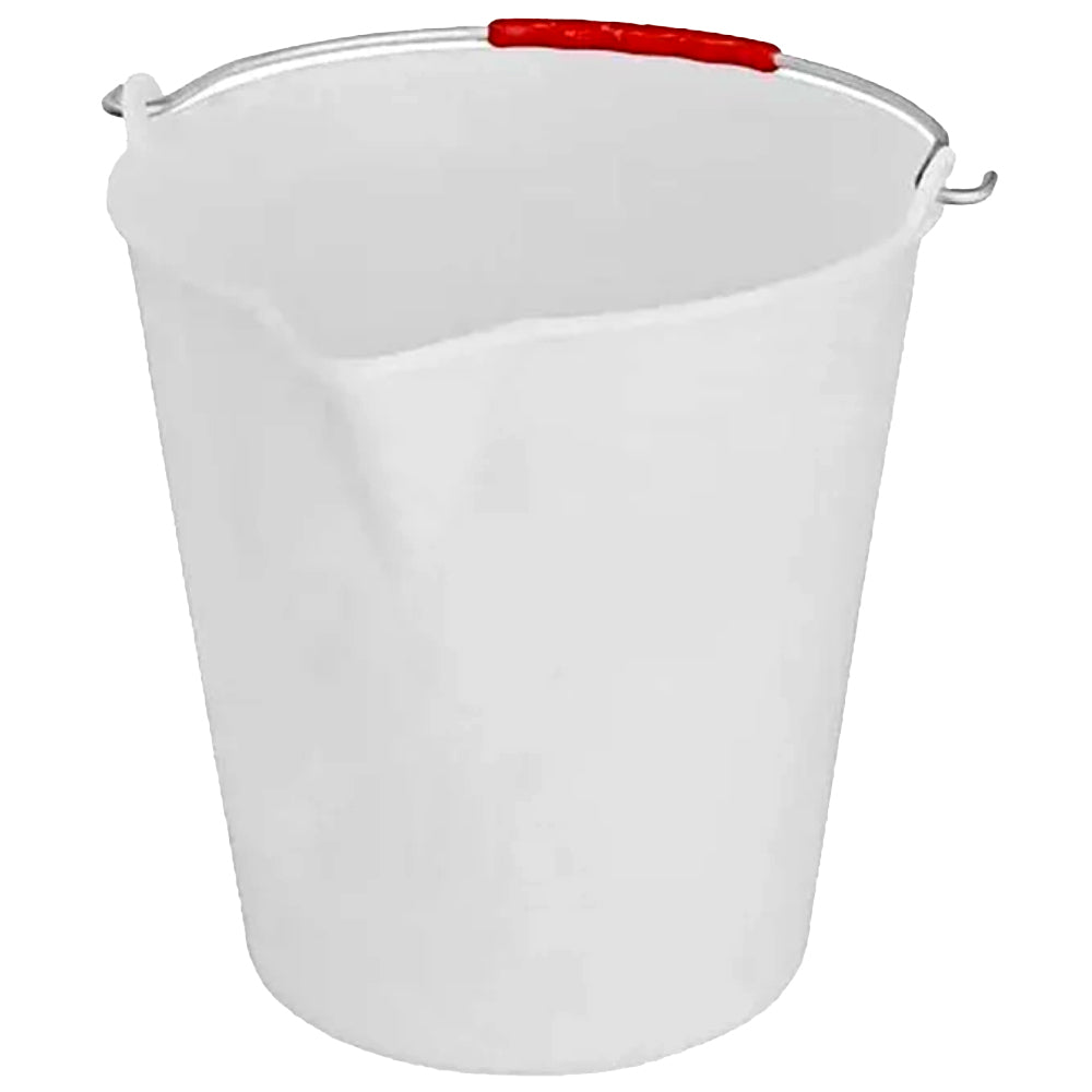 Secchio in plastica con becco e maniglia