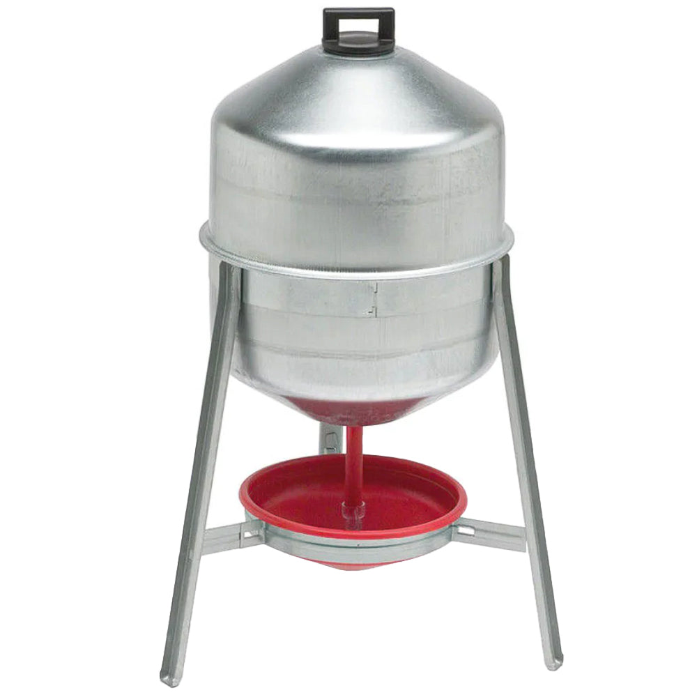 Abbeveratoio a sifone 30 L per pollame in metallo