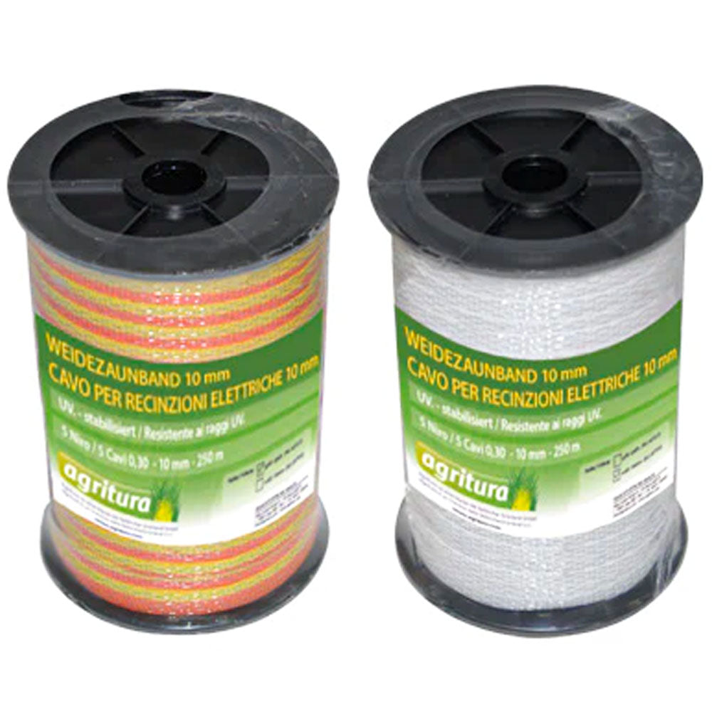 Nastro per Recinti Elettrici 10mm 5N – Recinzione Sicura per Animali