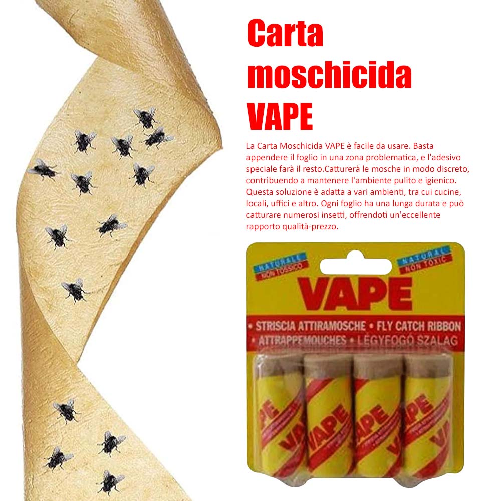 Carta moschicida VAPE