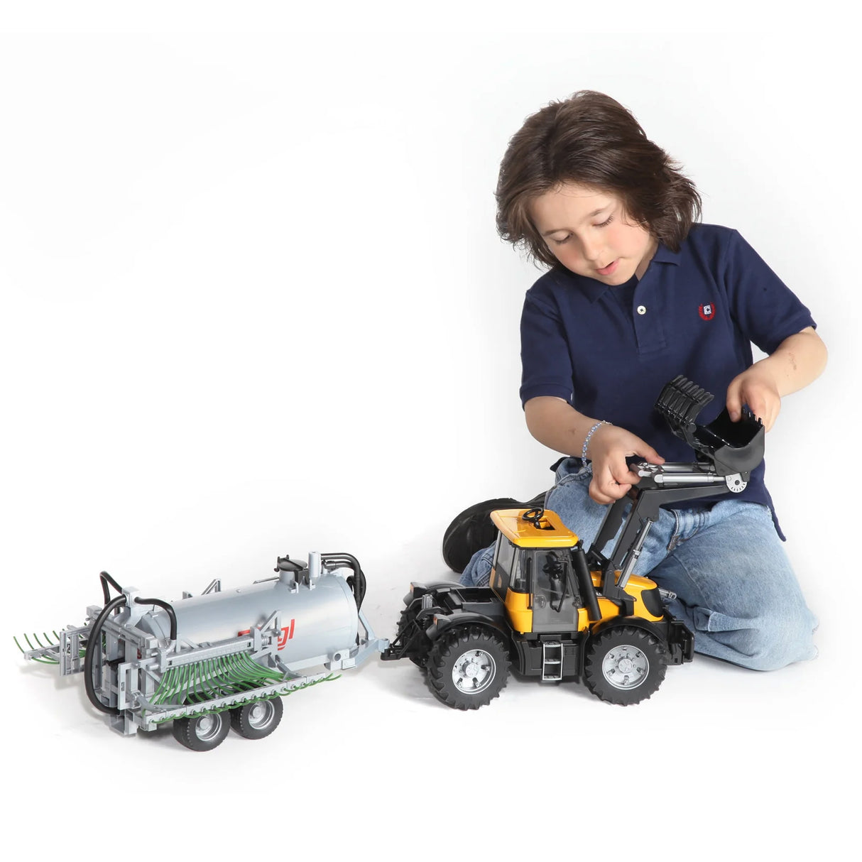 Giocattoli Rimorchio botte Fliegl con distributore e tubo di traino