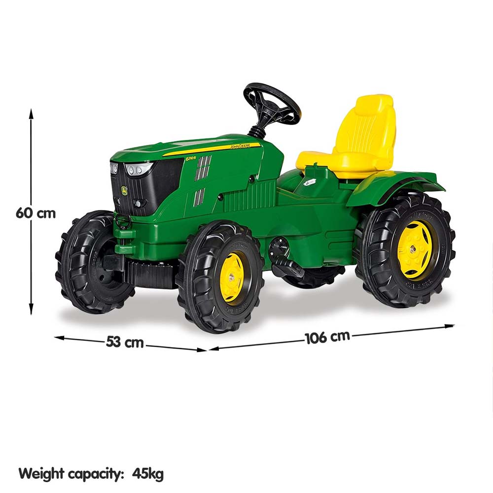 Trattore a Pedali John Deere 6210 R per Bambini