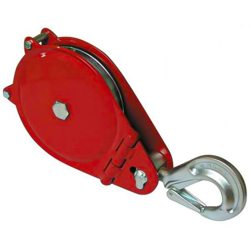 Carrucola Forestale Apribile con Gancio Girevole