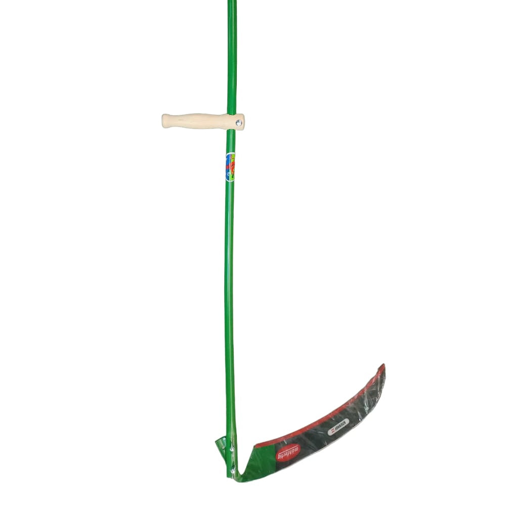 Piccola falce con manico in legno Angelo acciaio