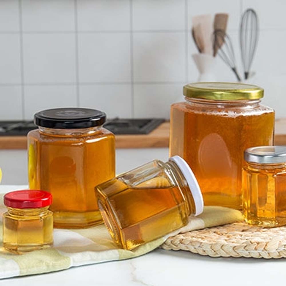 Marmeladenglasdeckel Rot und Weiß 1/8kg 53d