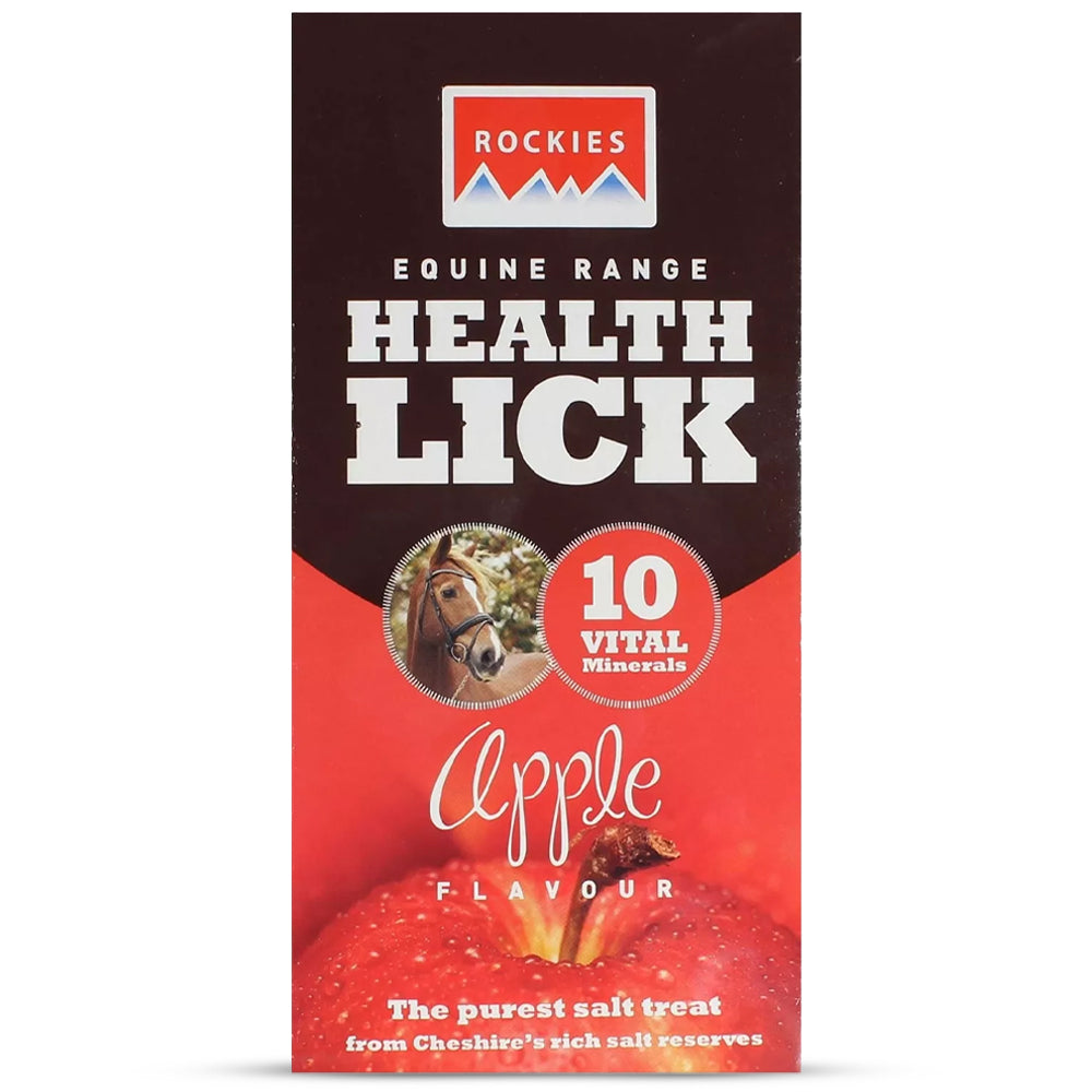 Blocco Leccare Rockies Carota e Mela 2 kg per Cavalli