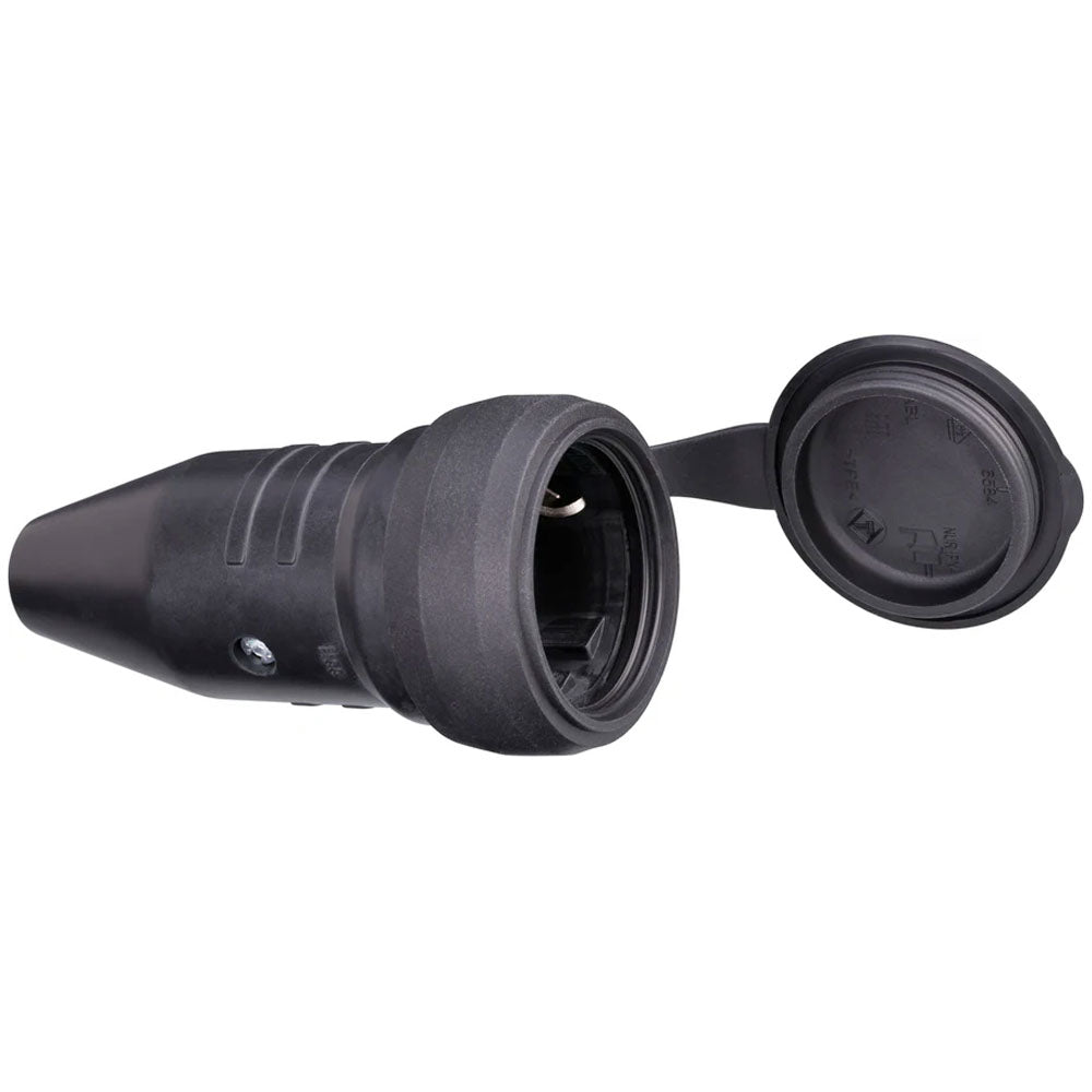 Presa di Protezione in Gomma 230V/16A - Schuko IP44 per Esterni