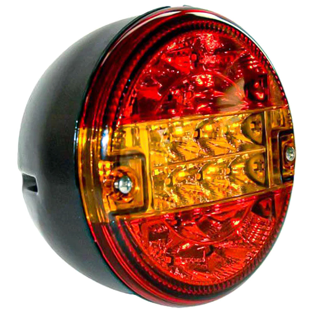 Fanale Posteriore Tondo a 3 Funzioni Luci