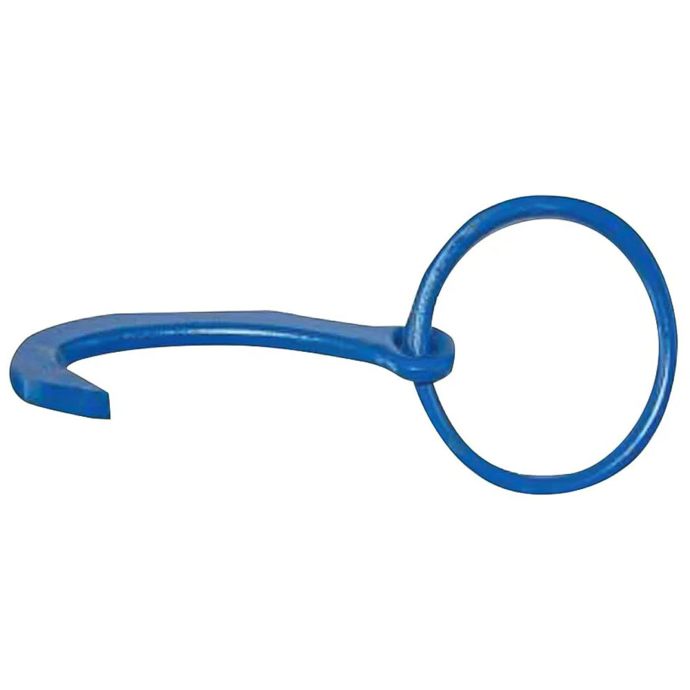 Gancio forgiato con anello e cuneo terminale