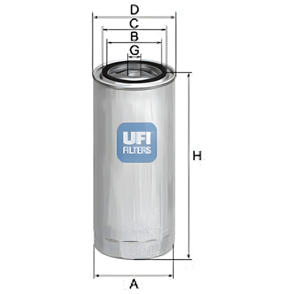 Filtro carburante UFI 24.308.00