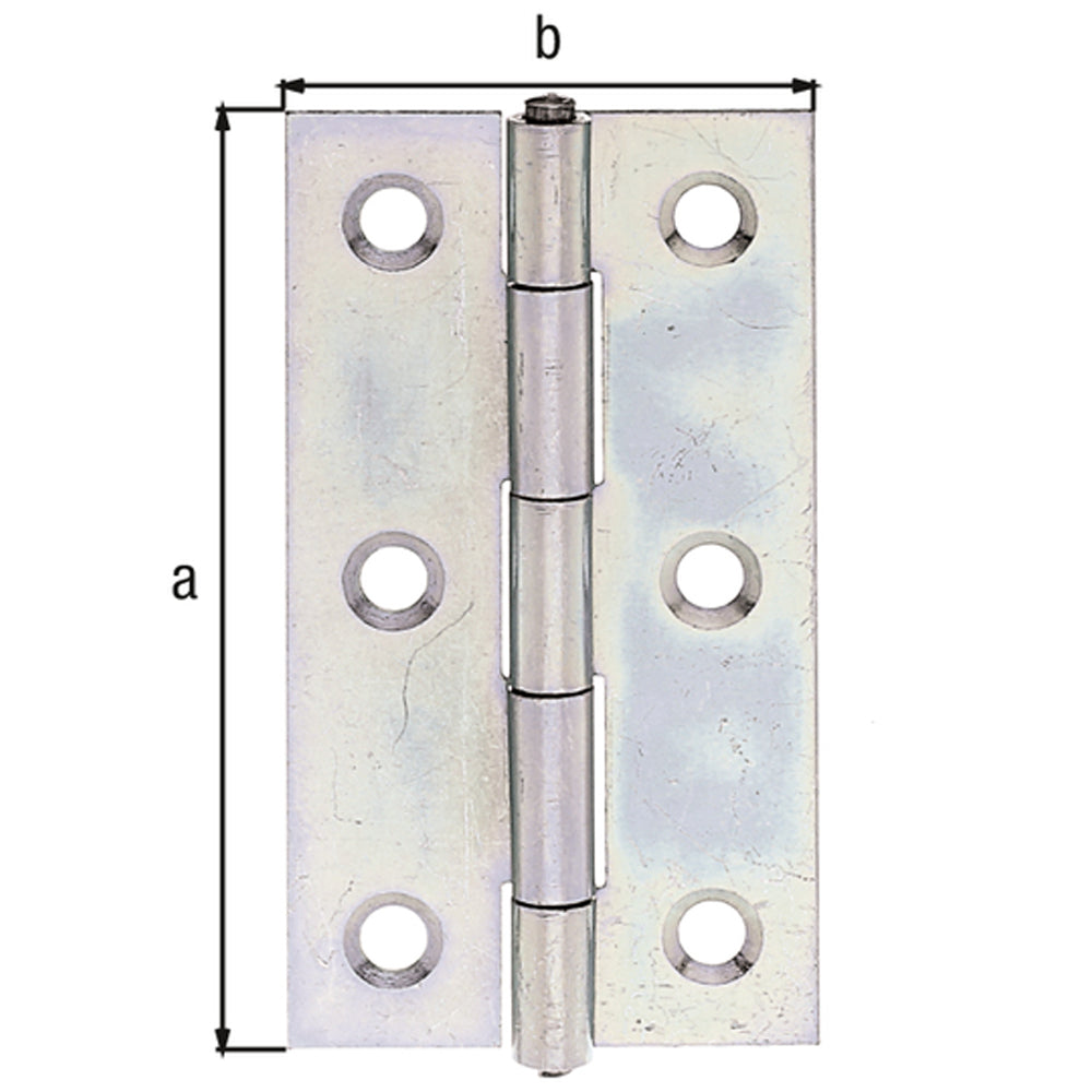 Cerniera stretta con fori svasati per viti
