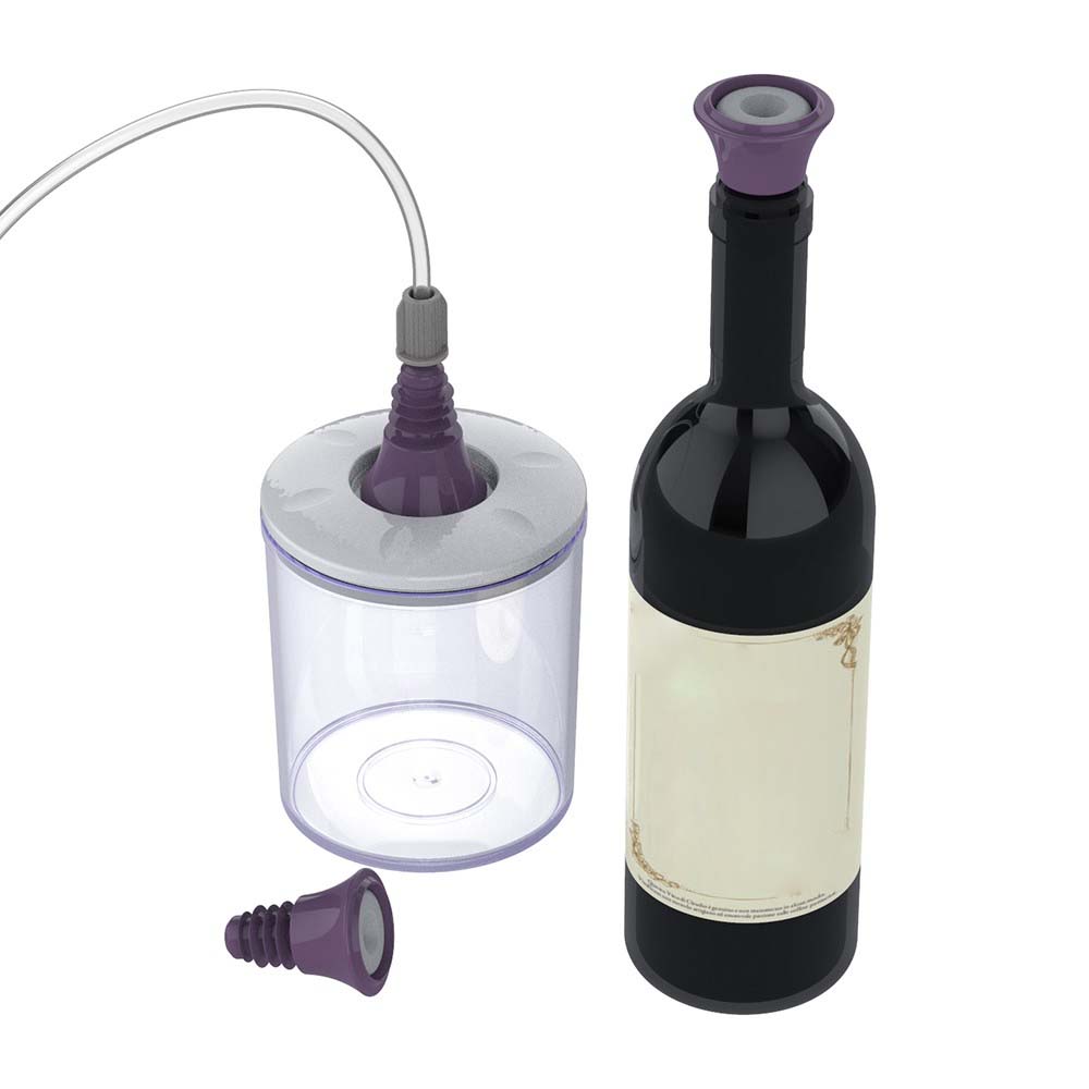 Magic Vac recipiente per cibo Rotondo Trasparente 3 pz