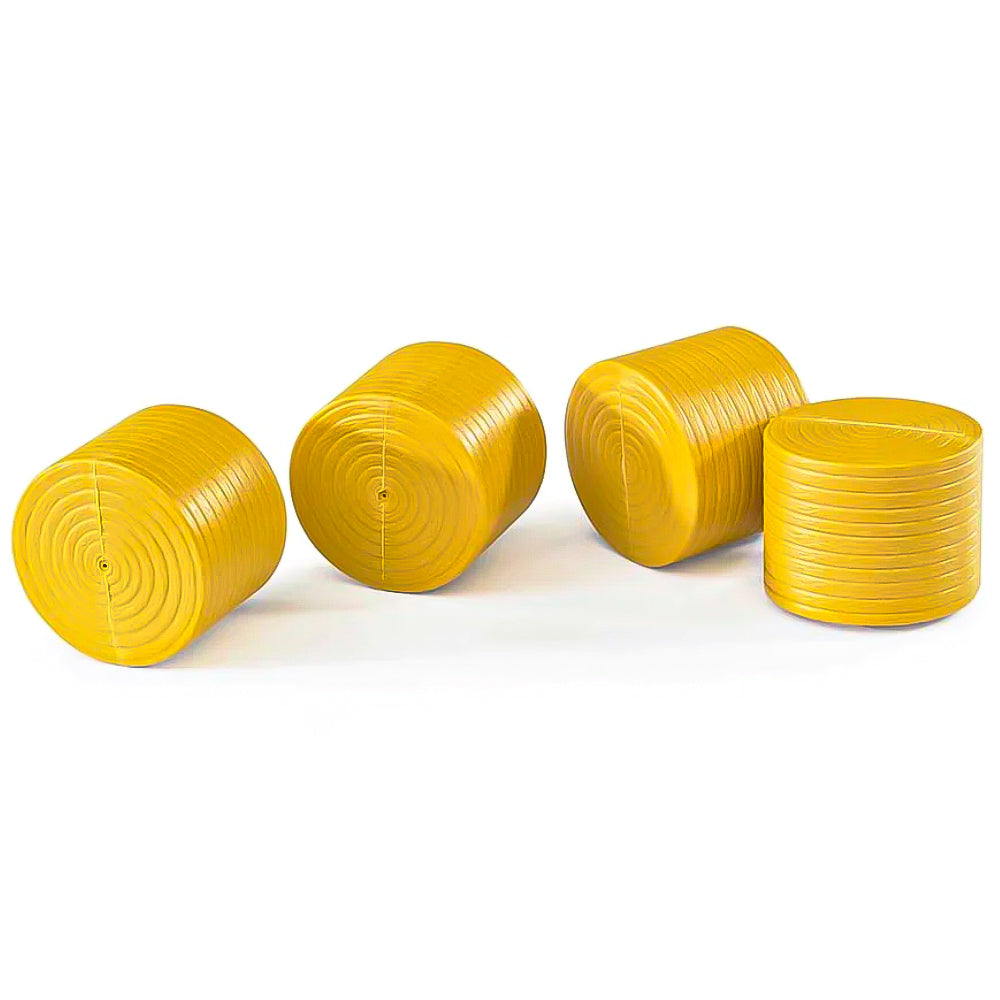 Bruder Accessories - Set of 4 ocher brown Round Hay Bales