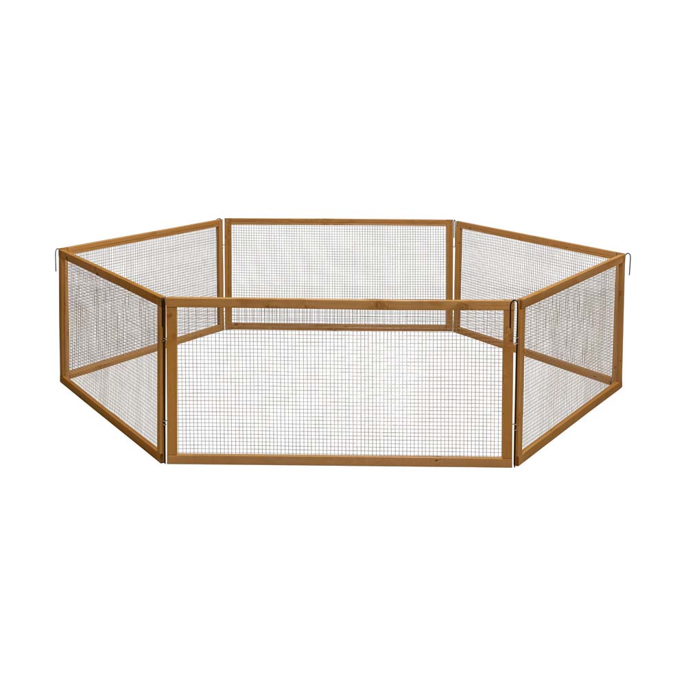 Recinto per Animali Vario da Esterno con Tetto e Rete