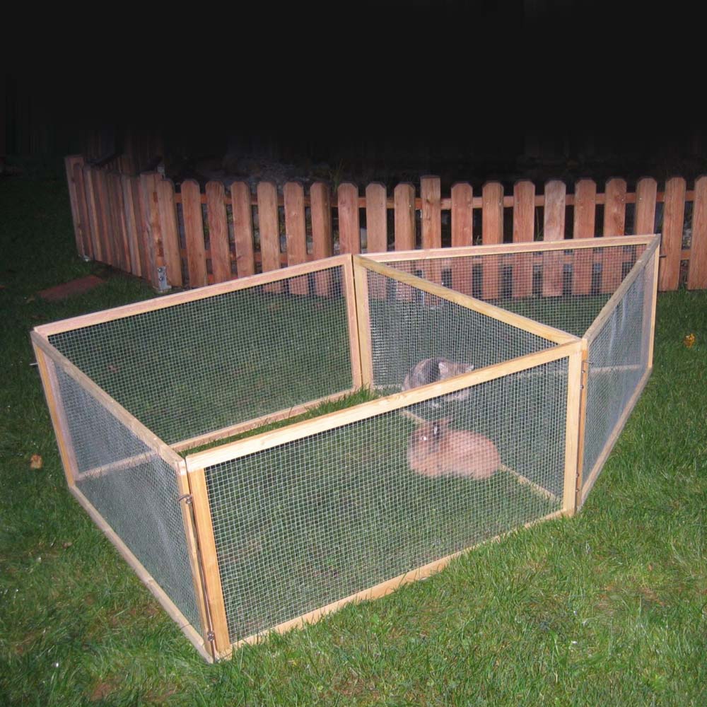 Recinto per Animali Vario da Esterno con Tetto e Rete