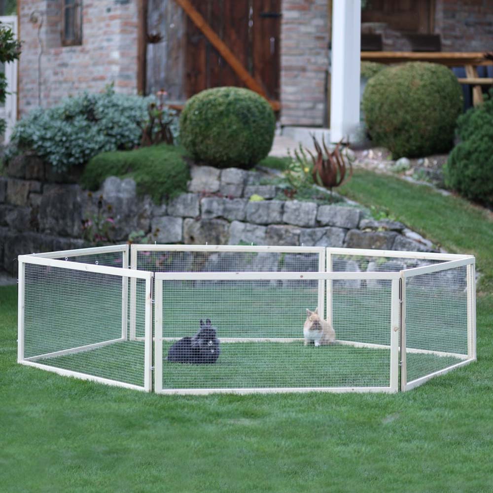 Recinto per Animali Vario da Esterno con Tetto e Rete