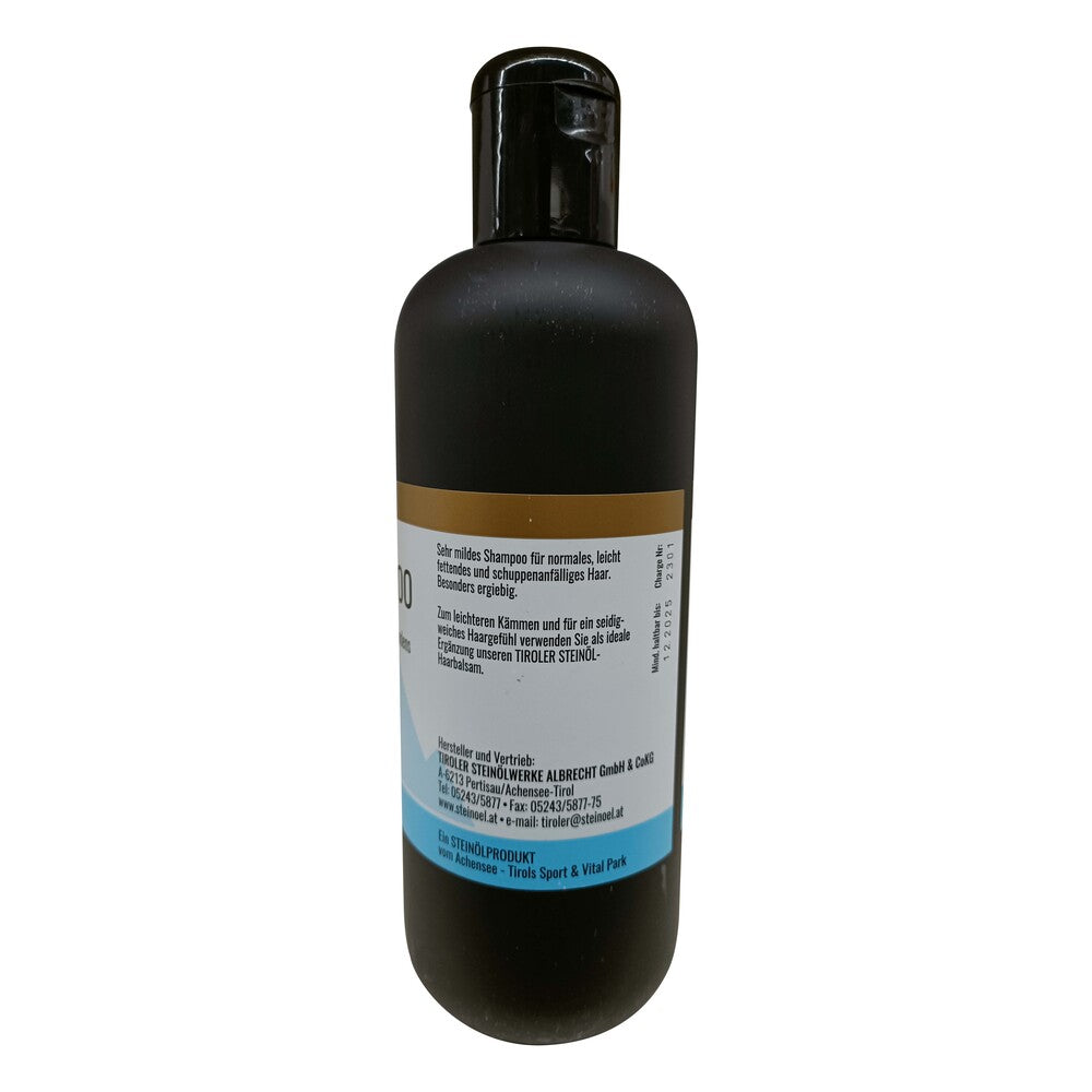 Shampoo per capelli con olio di pietra tirolese