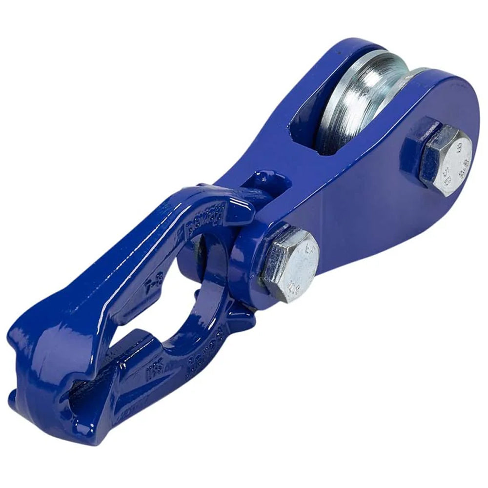 Puleggia a corda con gancio e rullo in acciaio 8mm