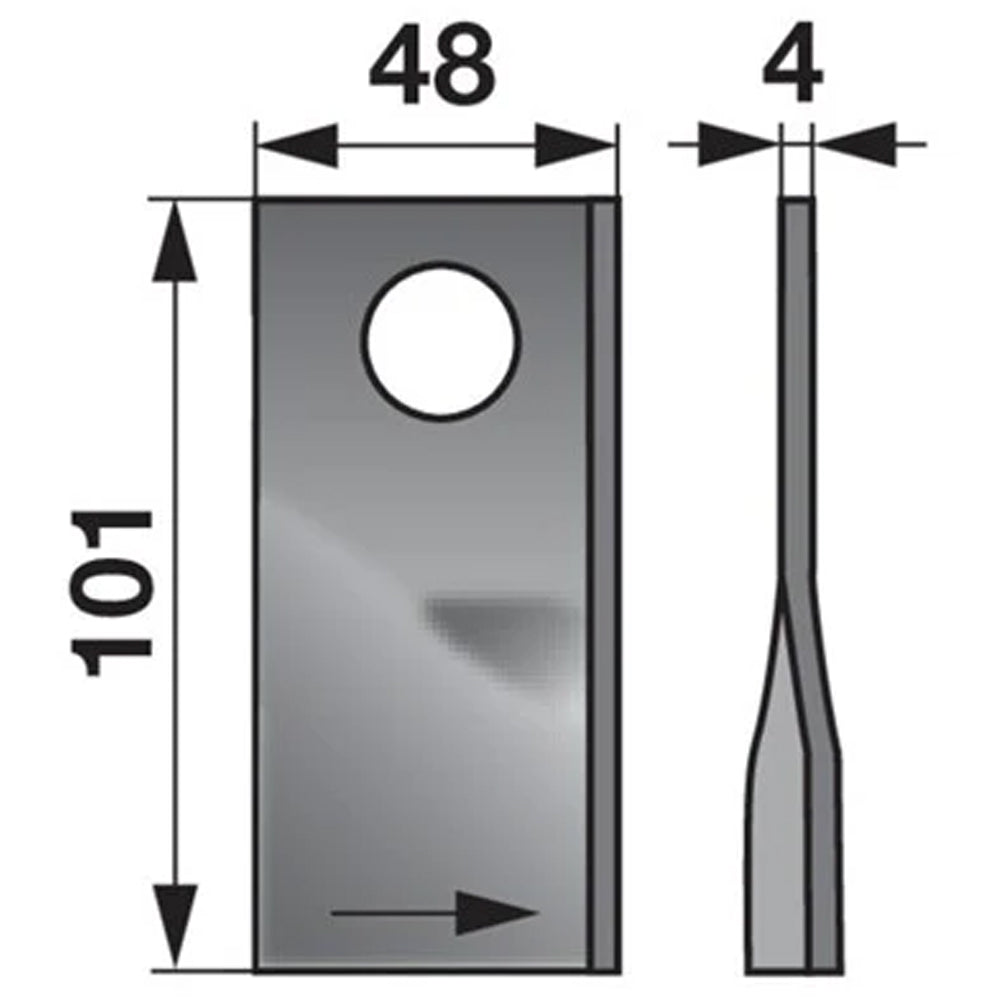 Lama Sinistra T684L per Falciatrici Rotative Mörtl - Compatibile e Resistente