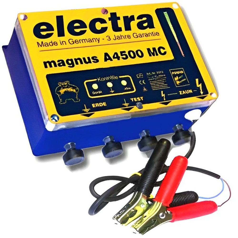 Elettrificatore magnus- A4500 MC 12V per lunghi recinti e dissuatore per cervi.