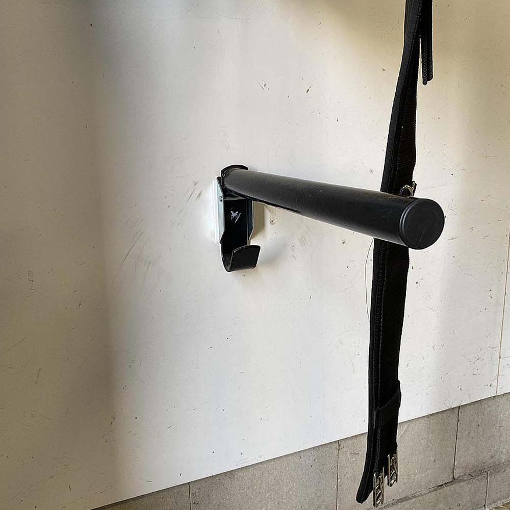 Portasella pieghevole 44 cm Rosso per rimorchio per cavalli