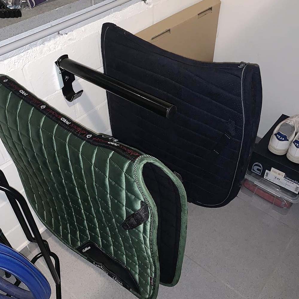 Portasella pieghevole 44 cm Rosso per rimorchio per cavalli