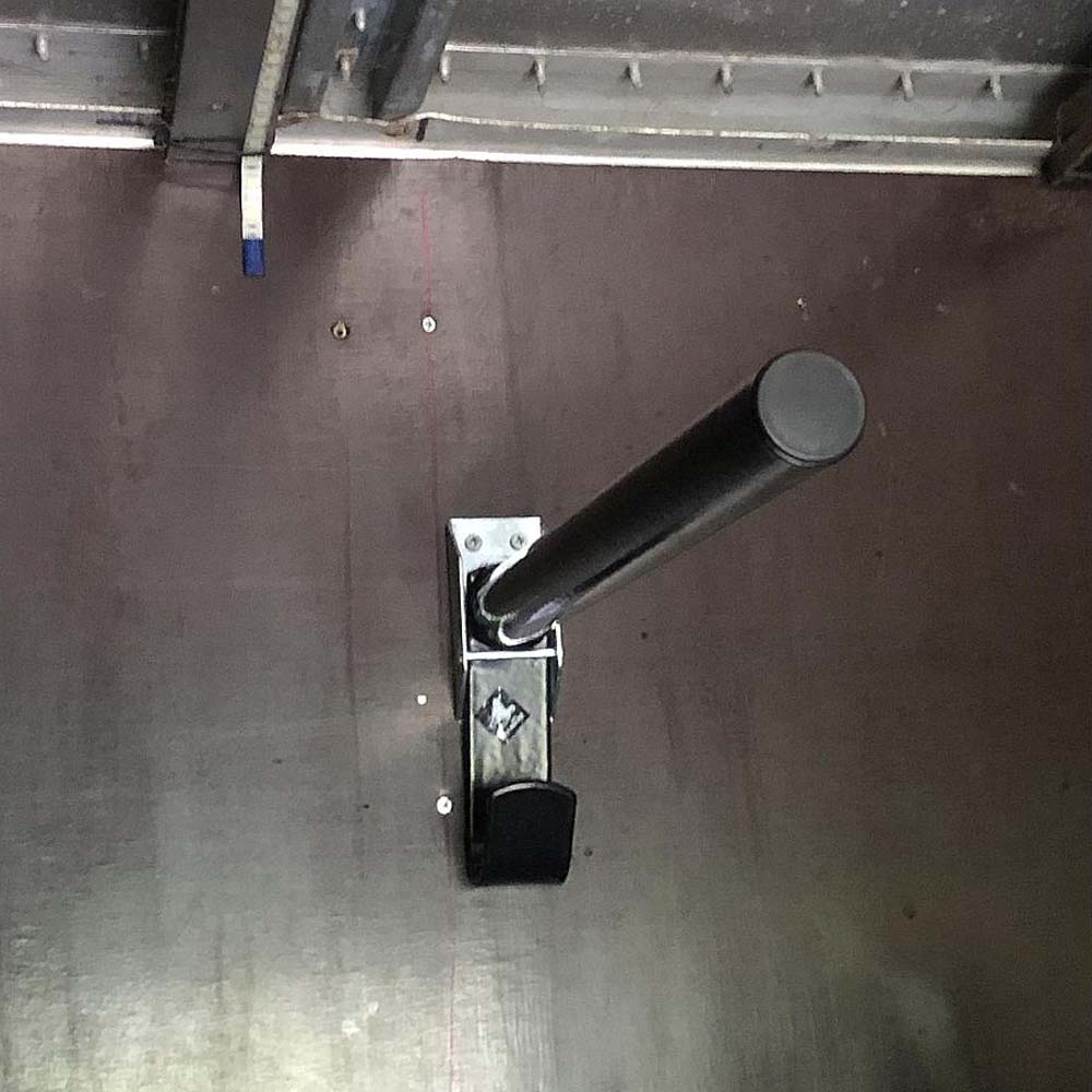 Portasella pieghevole 44 cm Rosso per rimorchio per cavalli