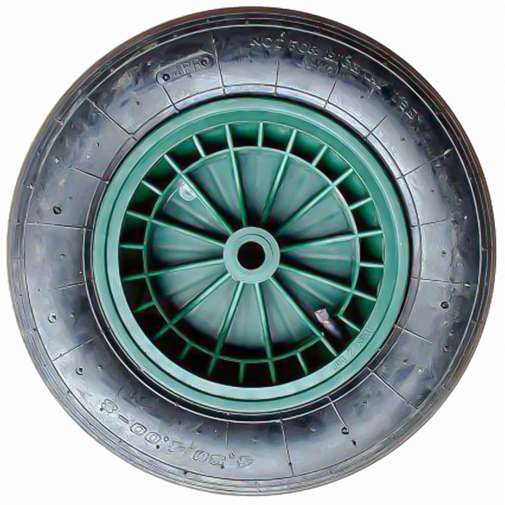 FORT Ruota per Carriola 400x100 mm Pneumatico 2Ply Cerchio in Plastica