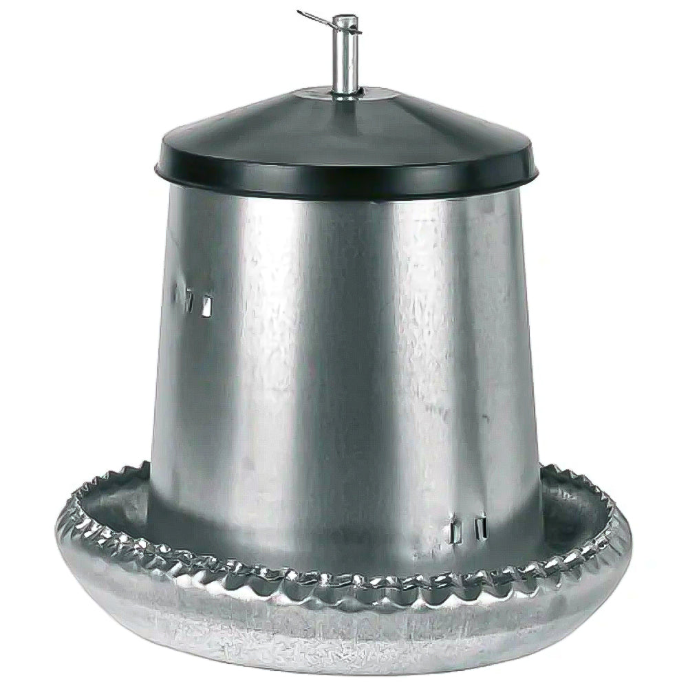 Mangiatoia Automatica Regolabile in Metallo Zincato