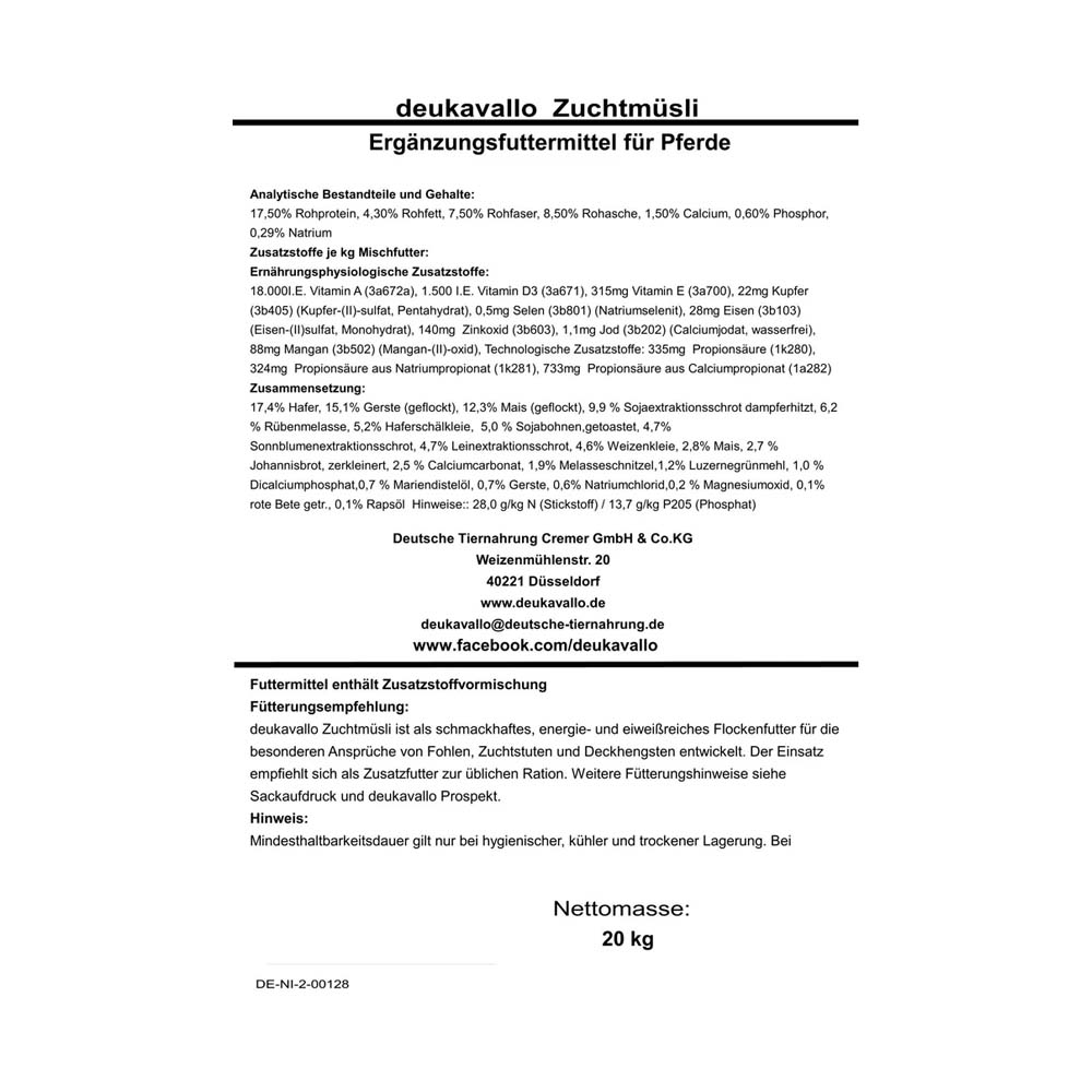 Beikircher Mangimi – Elitemix Müsli da riproduzione (20kg)