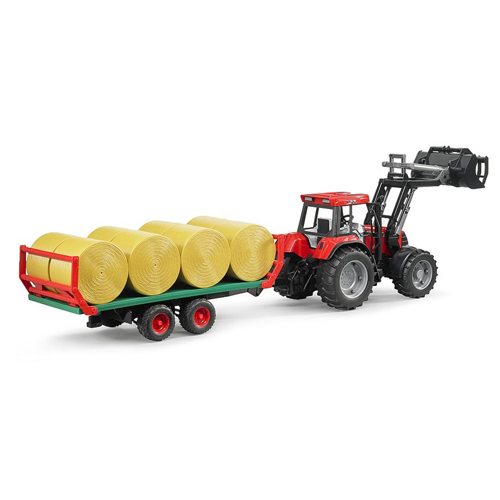 Bruder Rimorchio Trasporto Rotoballe con 8 Balles Giocattolo