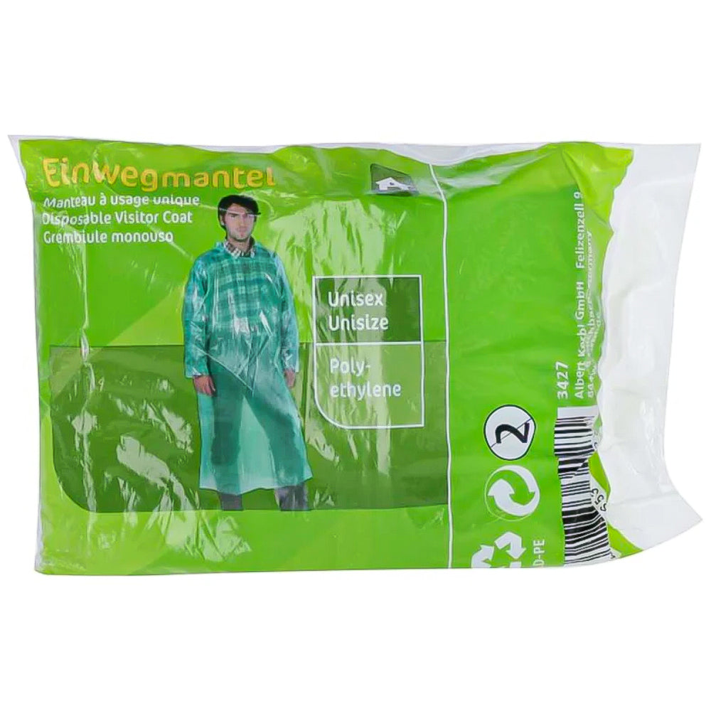 Camice veterinario in nylon verde