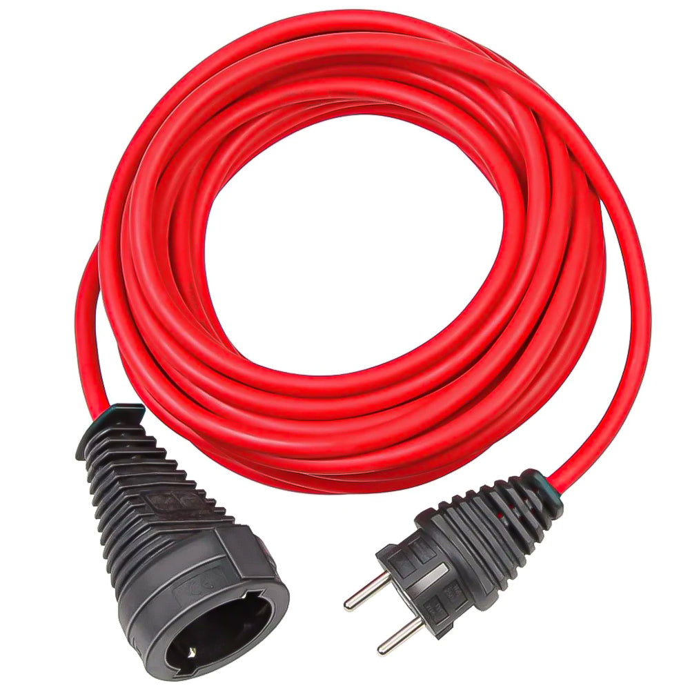 Cavo prolunga in plastica di qualità 25m rosso