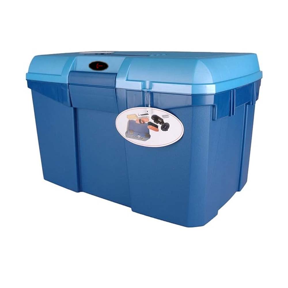 Set bauletto nella scatola toelettatura cavalli con 7 attrezzi