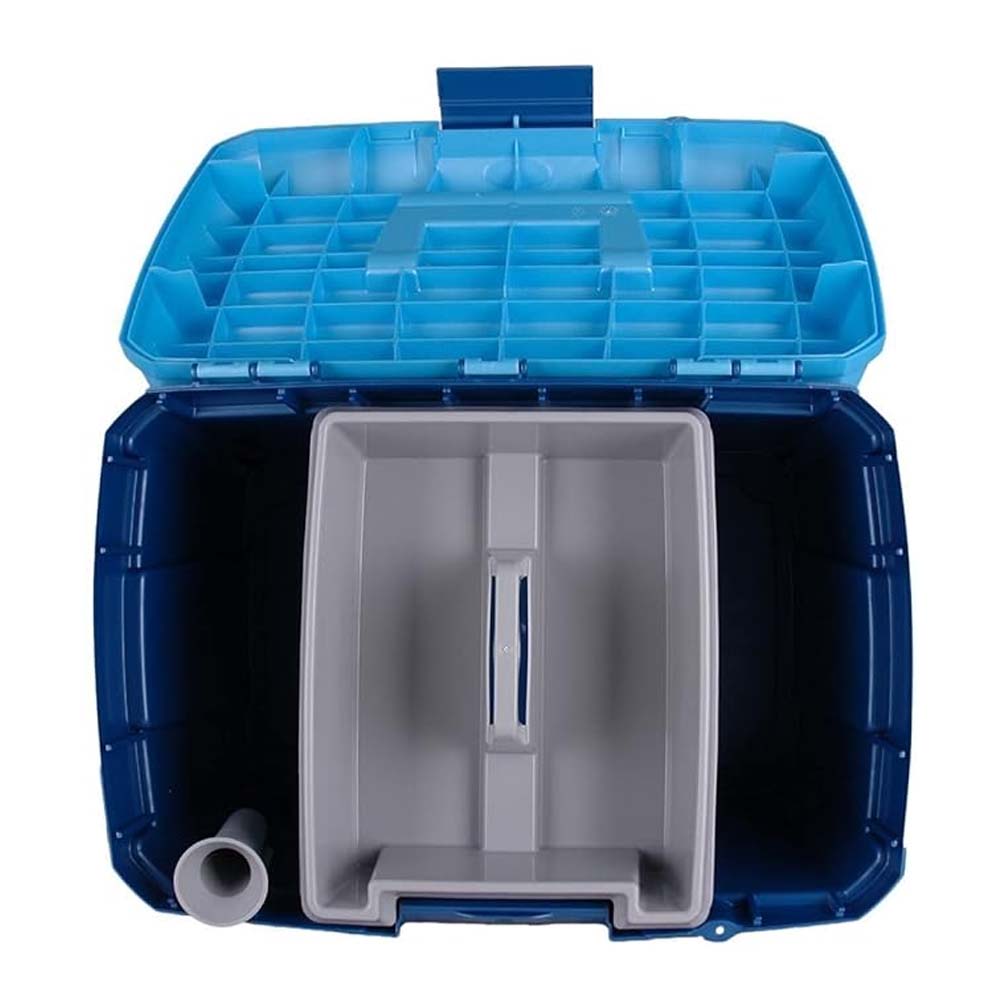 Set bauletto nella scatola toelettatura cavalli con 7 attrezzi