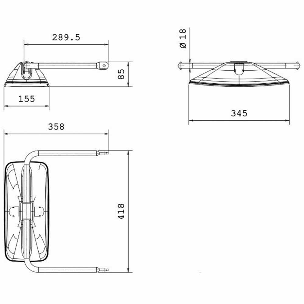 Specchio Retrovisore Completo Destro e Sinistro
