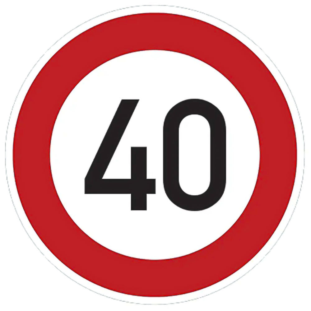 Cartello limite velocità 40km/h