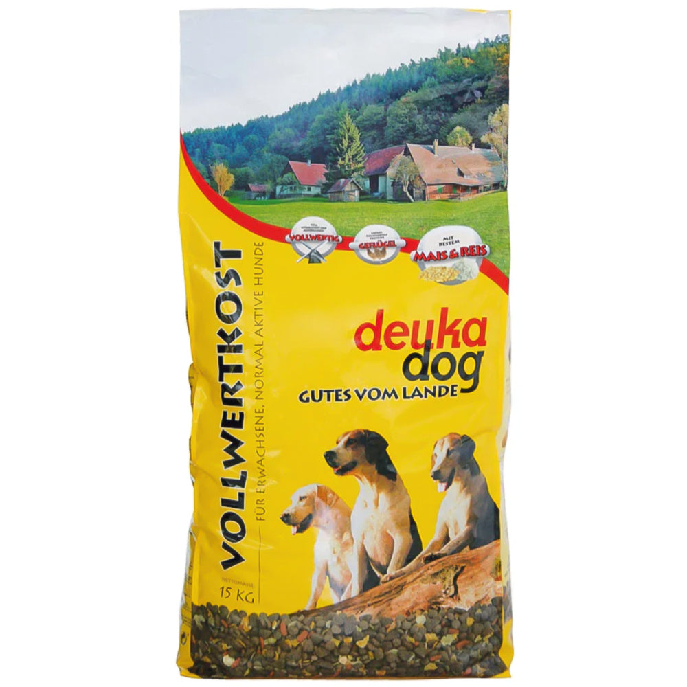 Deuka Vollwertkost 15 Kg Alimento completo per cani adulti con scaglie